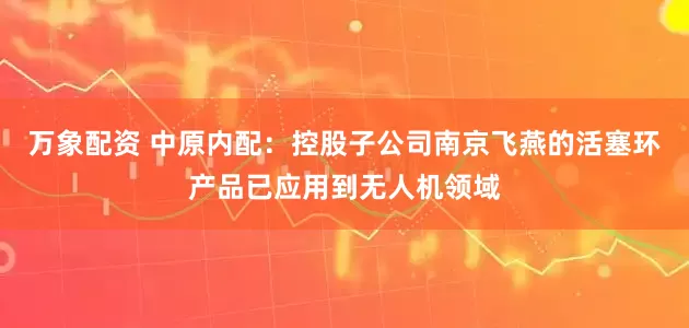 万象配资 中原内配：控股子公司南京飞燕的活塞环产品已应用到无人机领域