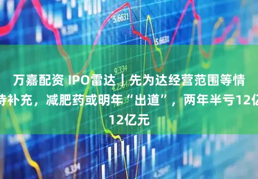 万嘉配资 IPO雷达｜先为达经营范围等情况待补充，减肥药或明年“出道”，两年半亏12亿元