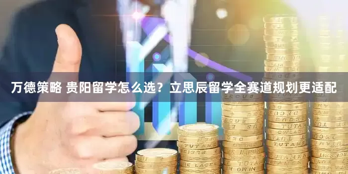 万德策略 贵阳留学怎么选？立思辰留学全赛道规划更适配